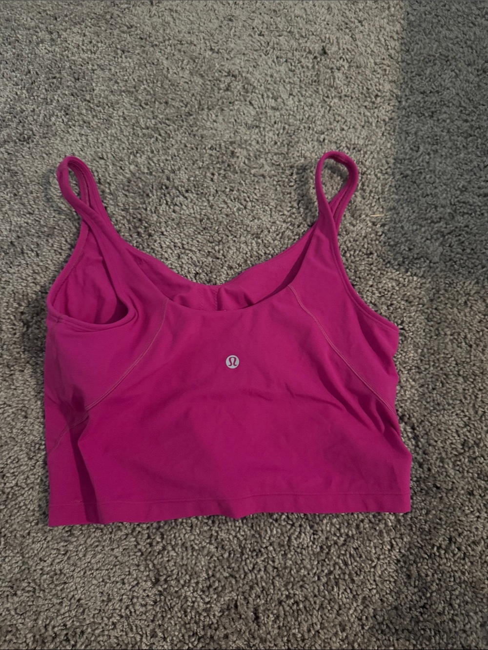 lululemon athletica Fuchsia Pink Strappy Sports Bra Crop